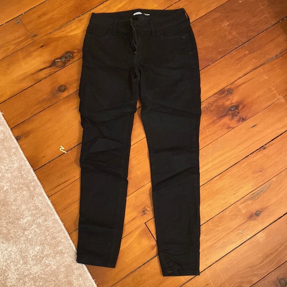 Old navy black denim jeans size 4